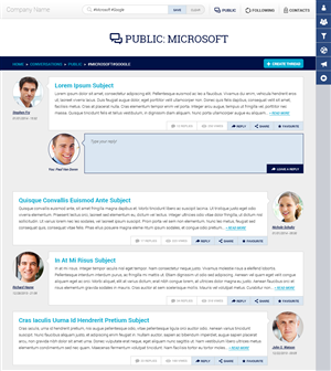User-interface and web design for new forum-style communication platform | Diseño Web por MIND