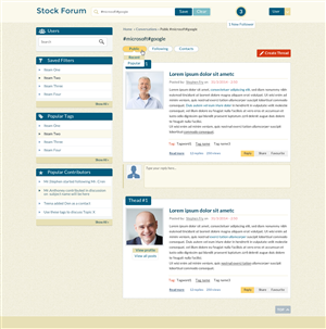 User-interface and web design for new forum-style communication platform | Diseño Web por Sbss