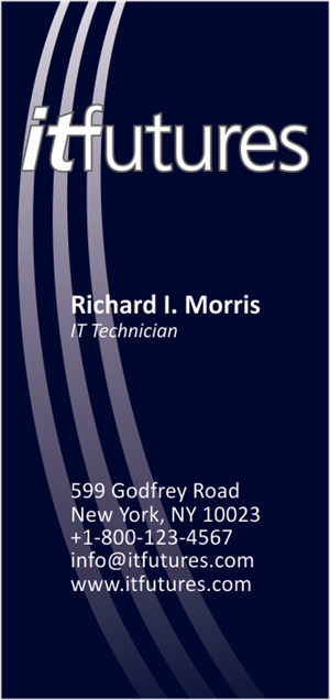 Business Card Design by ExousiaGrafx for IT Futures | Design #852118