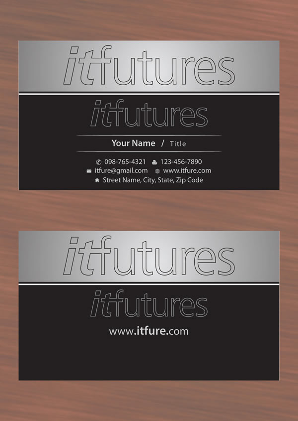 Diseño de Tarjeta de Presentación por Sbss para IT Futures | Diseño #847631