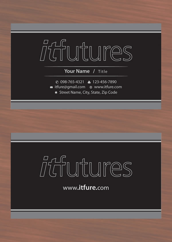 Diseño de Tarjeta de Presentación por Sbss para IT Futures | Diseño #847634