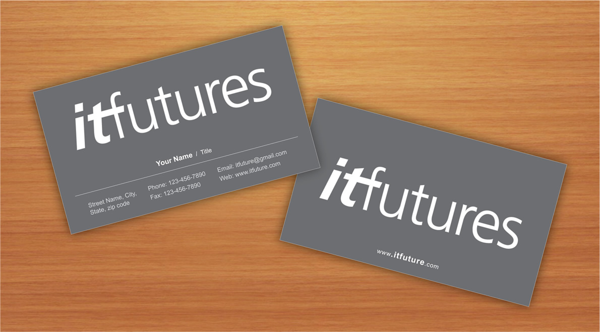 Diseño de Tarjeta de Presentación por Sbss para IT Futures | Diseño #847644