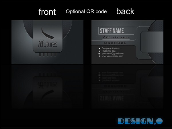 Business Card Design by H2 DESIGNS for IT Futures | Design #848047