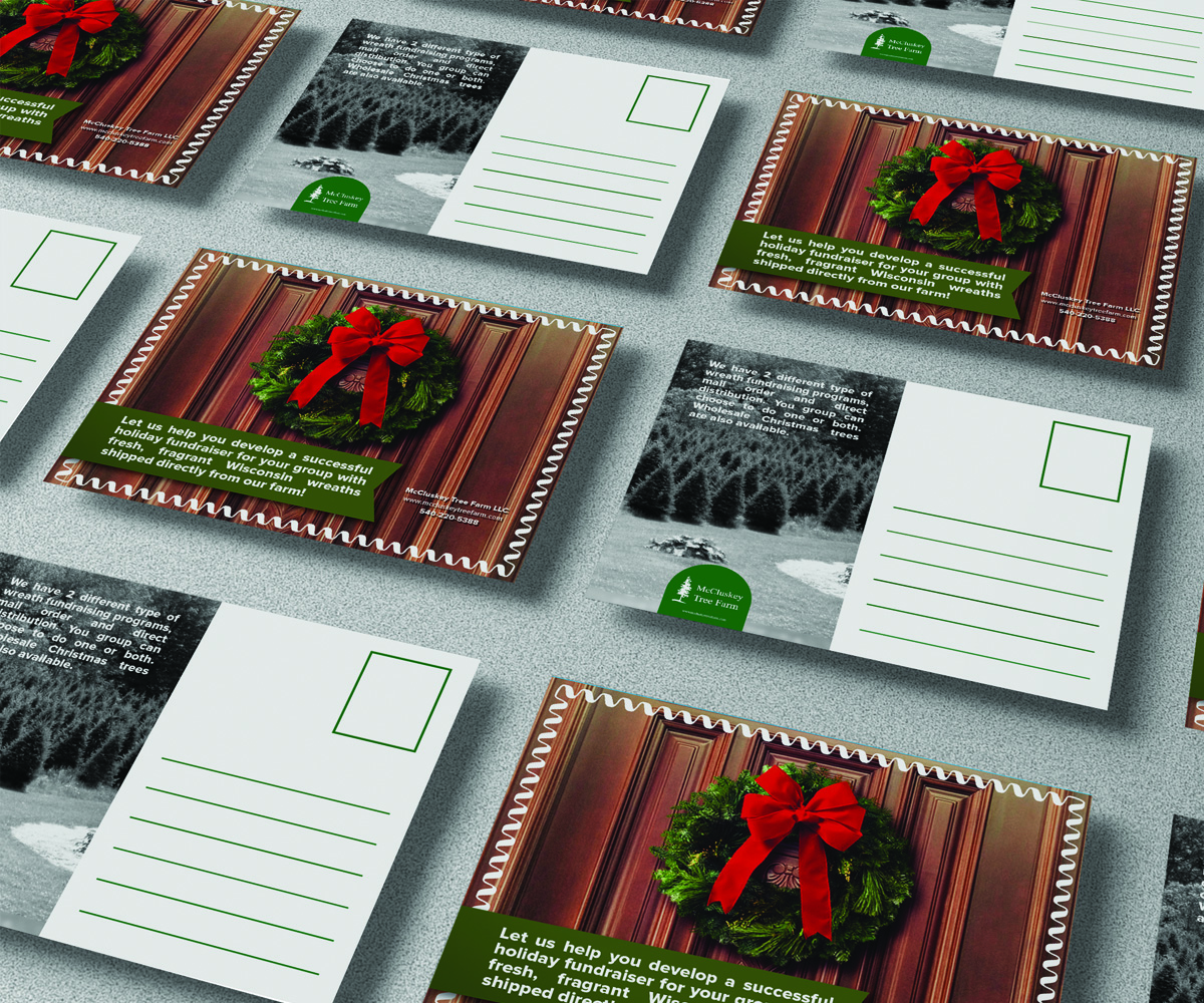Postcard Design by DLab™ for McCluskey Tree Farm LLC | Design #3472623