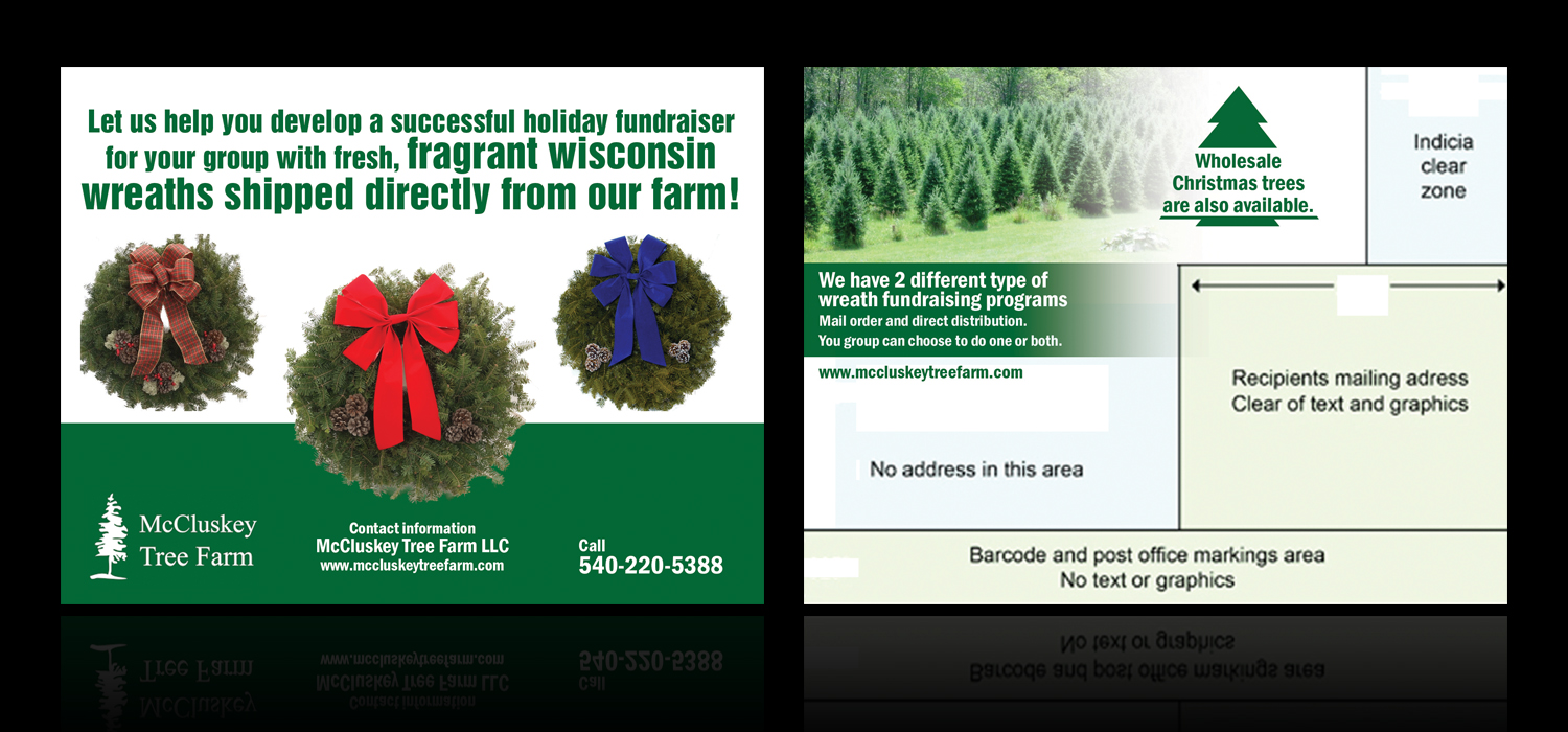 Postcard Design by jgeoinbox for McCluskey Tree Farm LLC | Design #3470579