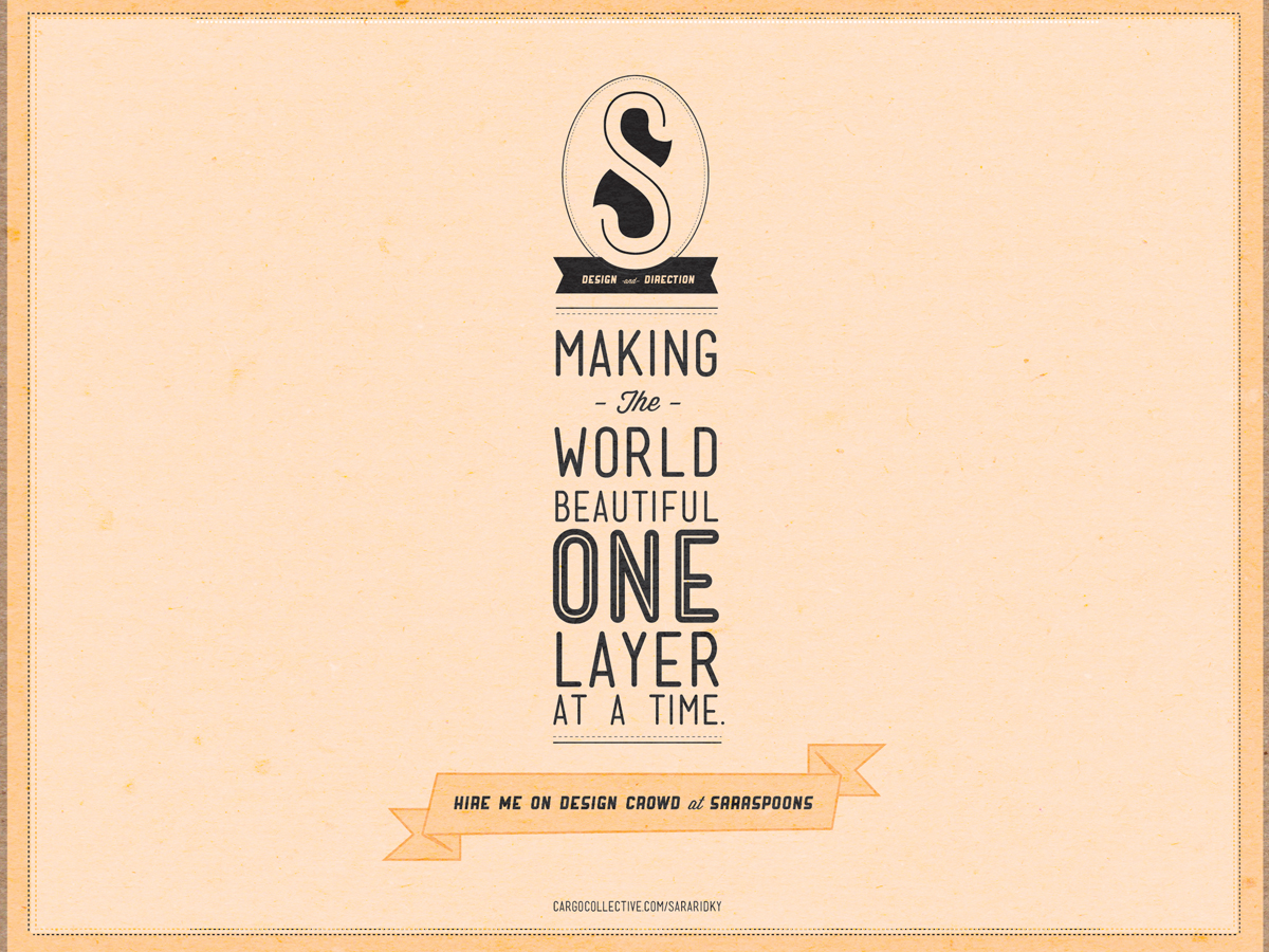 Design Graphique par saraspoons pour DesignCrowd LLC | Design #863896
