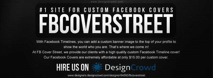 Grafik-Design von fbcoverstreet für DesignCrowd LLC | Design: #869444