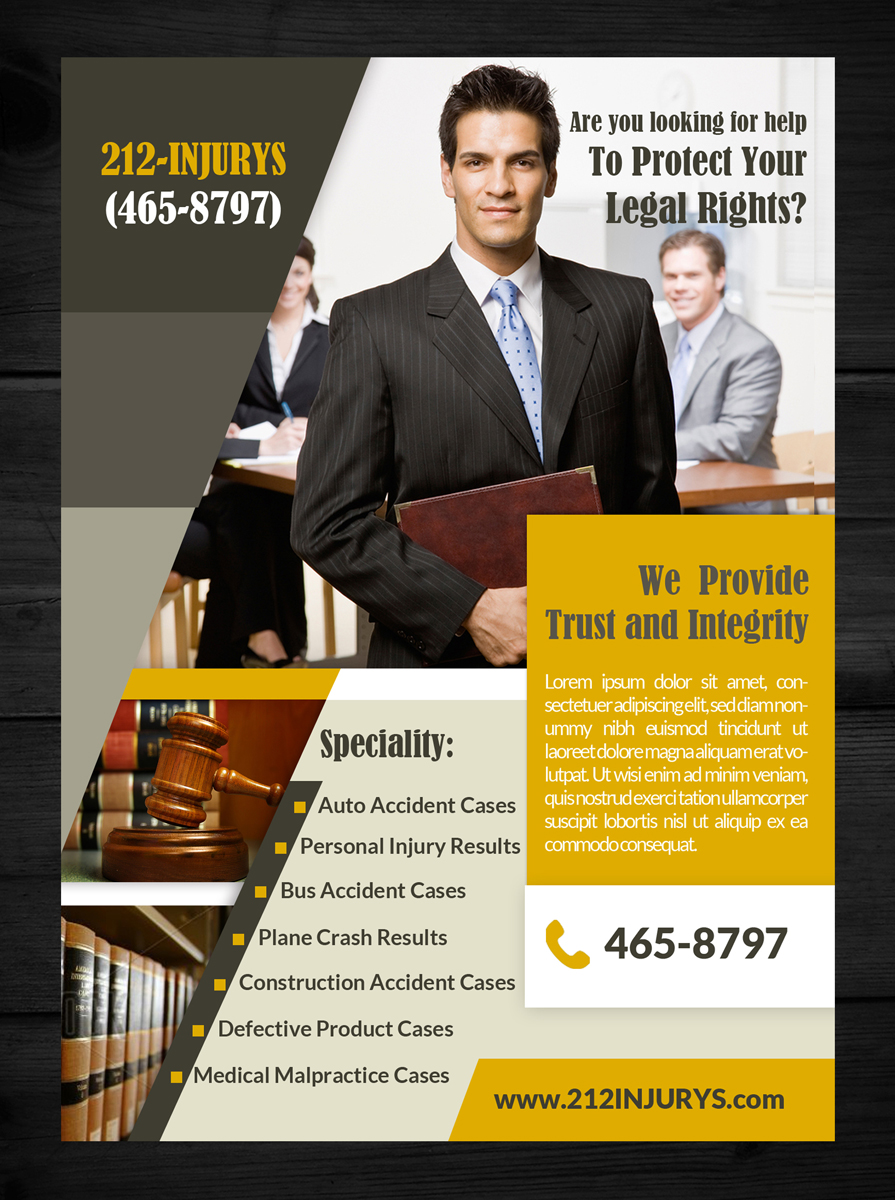 Flyer Design by ESolz Technologies for LAW | Design #3435552