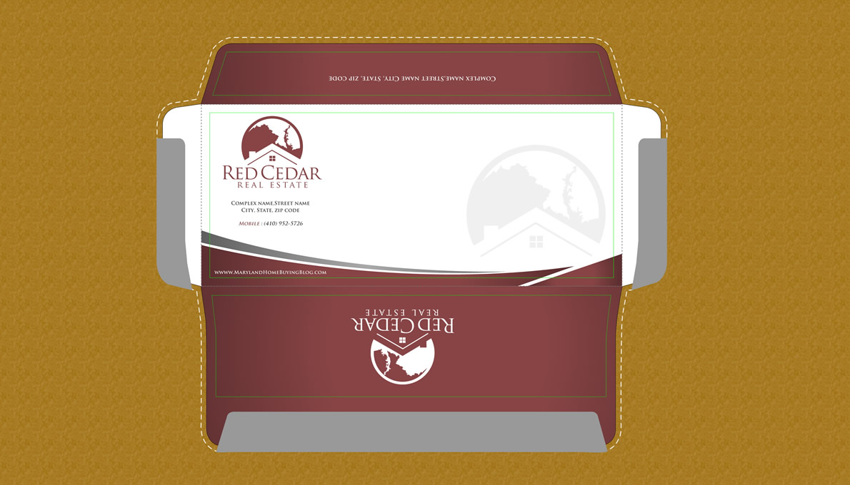 26 masculine envelope designs real estate envelope design project