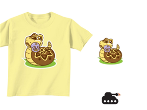 Rattlesnake, Baby clothing design | T-shirt Design by ArtTank