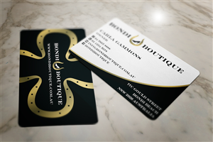 Boutique Shoe Bag Race wear Business Card Design | Visitenkarten-Design von MT