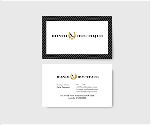 Business Card Design by Seamus Radu for Bondi Boutique | Design: #3439556