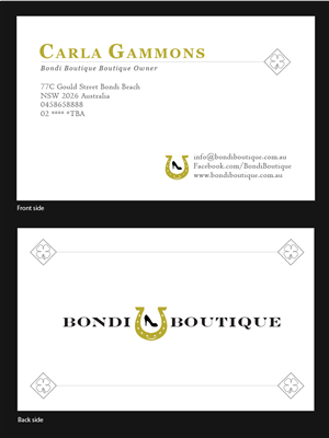 Business Card Design by Antares for Bondi Boutique | Design: #3447135