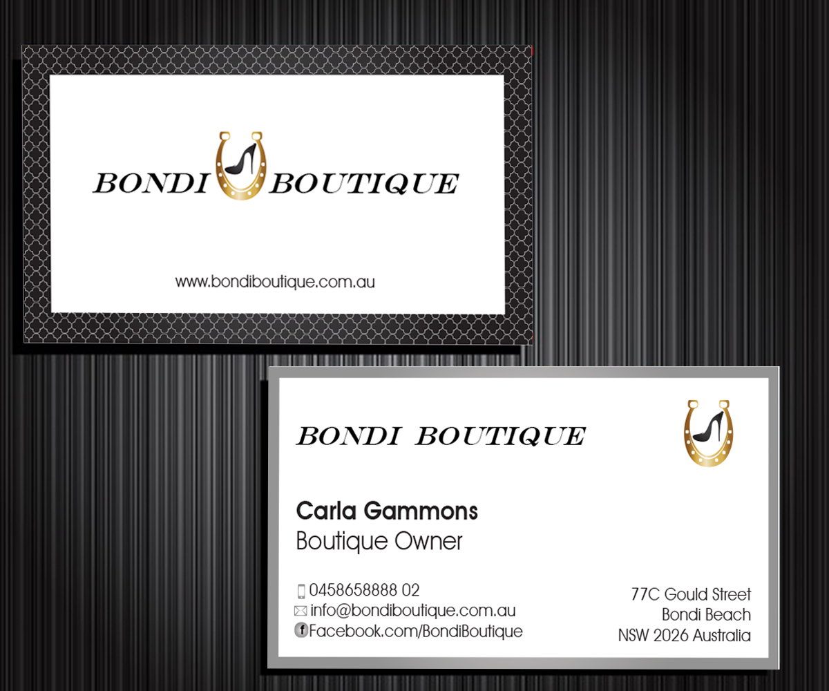Business Card Design by Aaaron for Bondi Boutique | Design #3436492