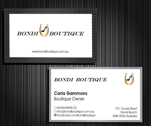Business Card Design by Aaaron for Bondi Boutique | Design: #3436492