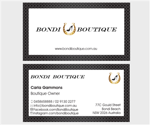 Boutique Shoe Bag Race wear Business Card Design | Visitenkarten-Design von Aaaron