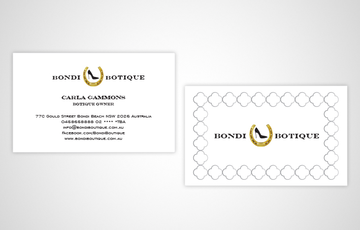 Business Card Design by BobiDesign for Bondi Boutique | Design #3437791