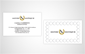 Business Card Design by BobiDesign for Bondi Boutique | Design #3437791