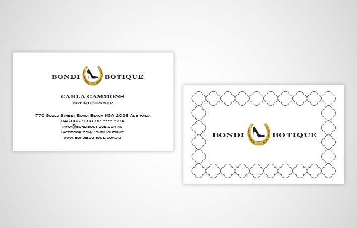 Design de Carte de Visite par BobiDesign pour Bondi Boutique | Design #3437844
