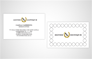 Business Card Design by BobiDesign for Bondi Boutique | Design: #3437844