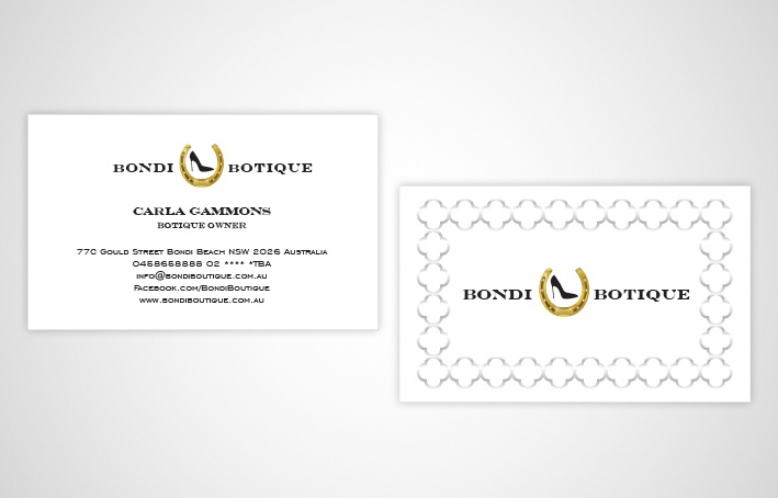 Business Card Design by BobiDesign for Bondi Boutique | Design #3438277
