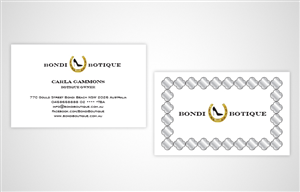 Business Card Design by BobiDesign for Bondi Boutique | Design: #3438278