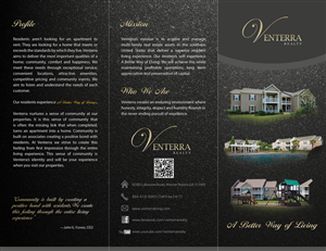 Brochure Design by Lawrence Conde for Venterra Realty | Design: #902259