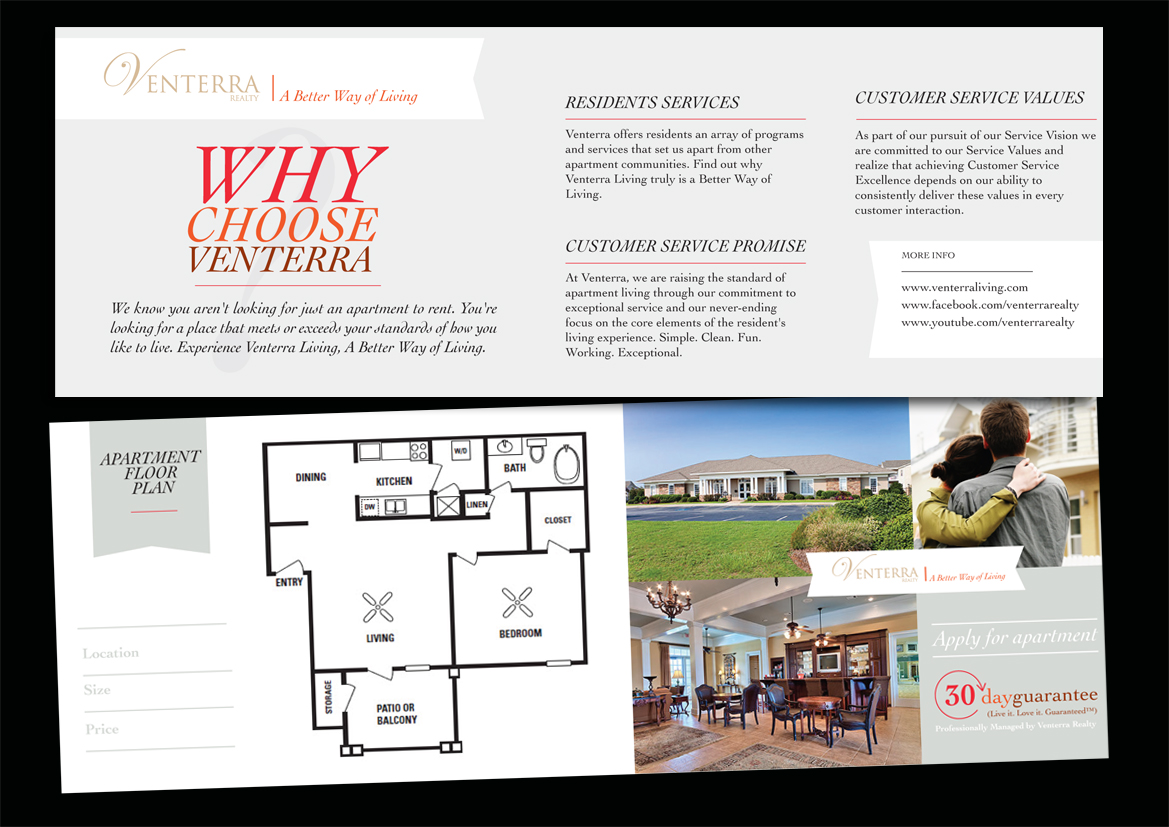 Design de Brochure par Lukas Makau pour Venterra Realty | Design #884226