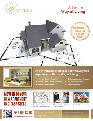 Brochure Design by georgy55ke for Venterra Realty | Design: #905152