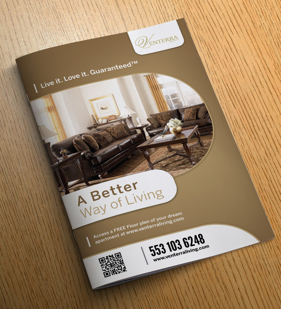 Diseño de Brochure por georgy55ke para Venterra Realty | Diseño #916796