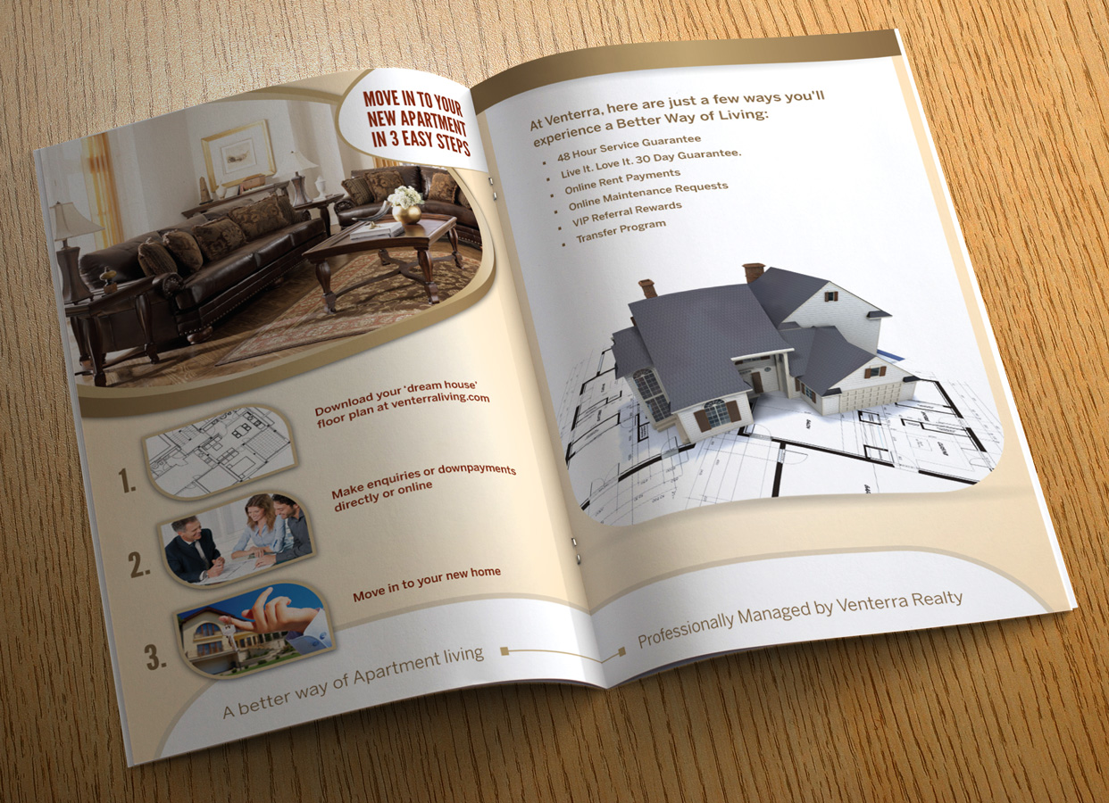 Brochure Design by georgy55ke for Venterra Realty | Design #916797