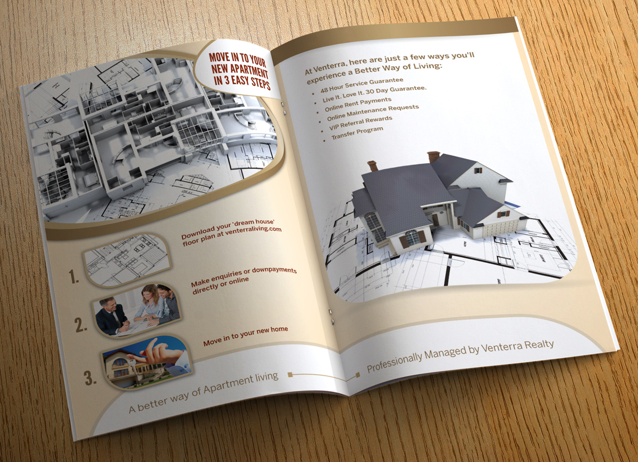 Brochure Design by georgy55ke for Venterra Realty | Design #916798