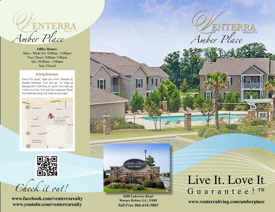Diseño de Brochure por jmsgraphicdesign para Venterra Realty | Diseño #870488