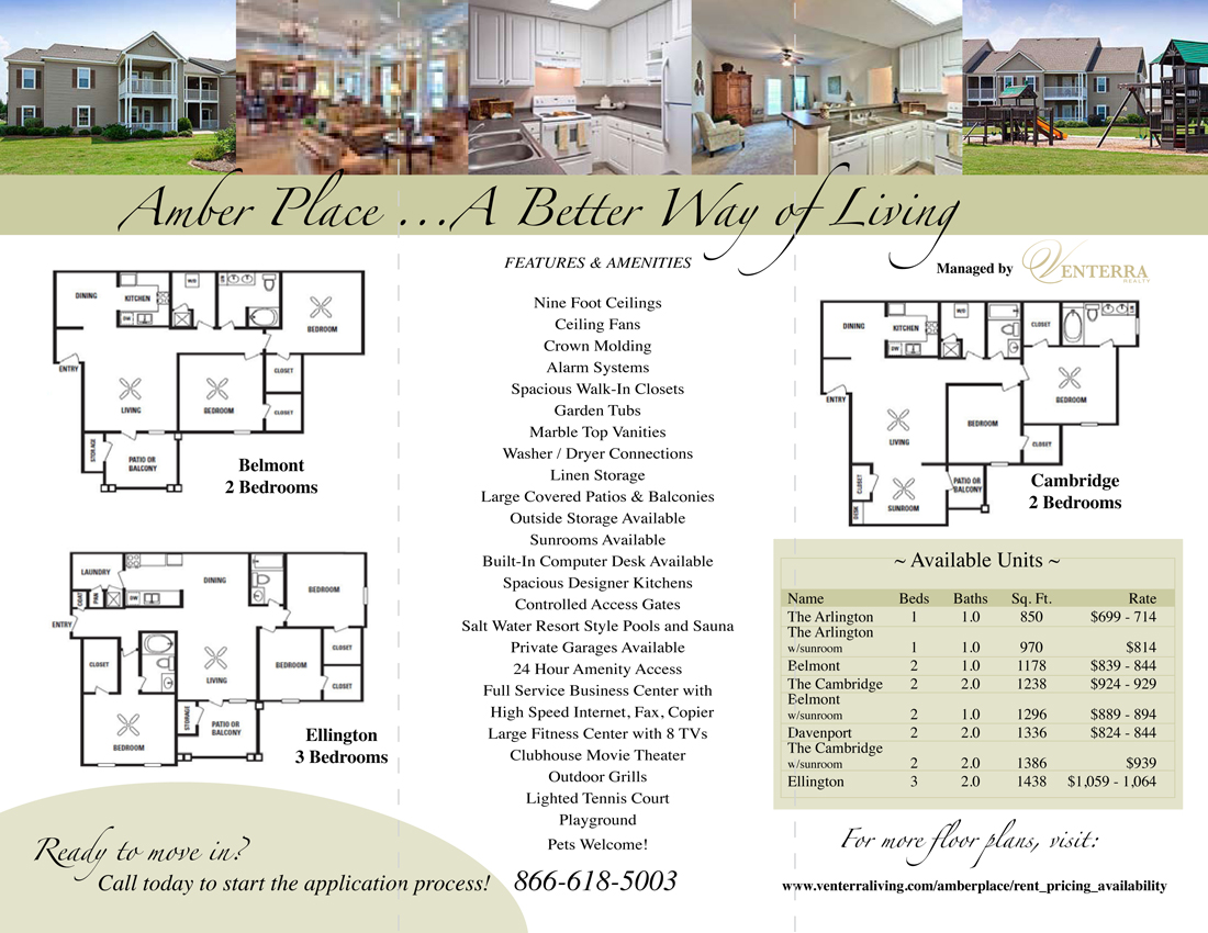 Brochure Design by jmsgraphicdesign for Venterra Realty | Design #870495