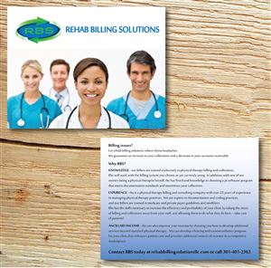 Postcard Design by alex989 for Rehab Billing Solutions | Design: #3464123