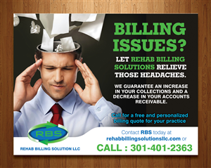 Postcard Design by rkailas for Rehab Billing Solutions | Design: #3491107