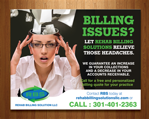 Postcard Design by rkailas for Rehab Billing Solutions | Design: #3491112