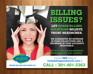 Postcard Design by rkailas for Rehab Billing Solutions | Design: #3491119