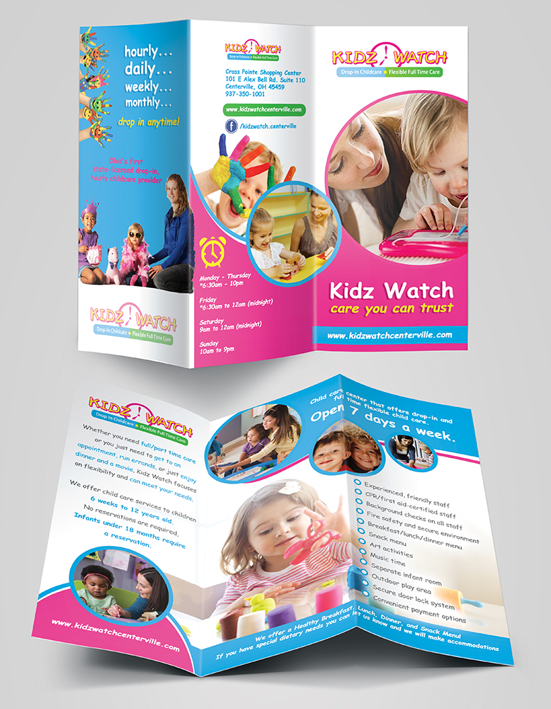 Brochure Design by creationz2011 for Kidz Watch | Design #3485246