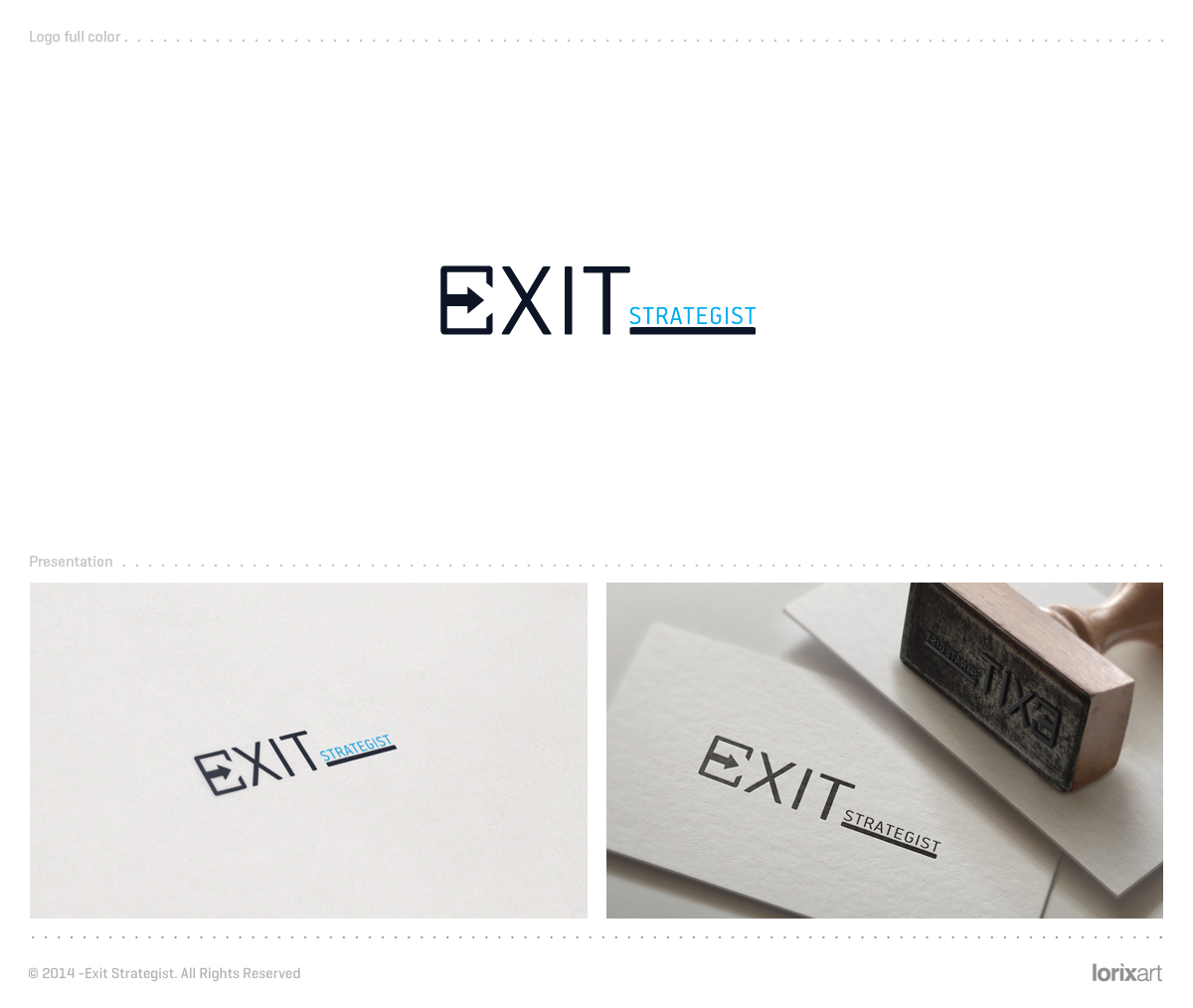 Diseño de Logo por lorixart para Exit Strategist | Diseño #3453074