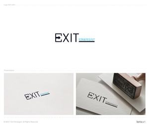 Logo Design by lorixart for Exit Strategist | Design: #3453074