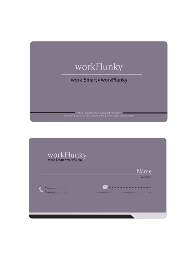 Business Card Design by Esign for workFlunky | Design #3448569