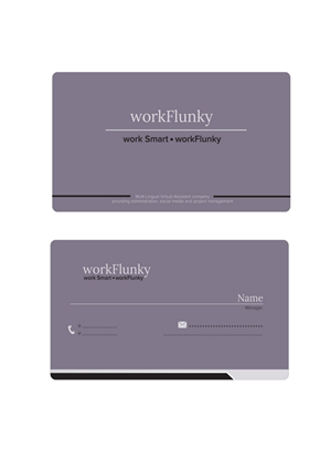 Business Card Design by Esign for workFlunky | Design: #3448569