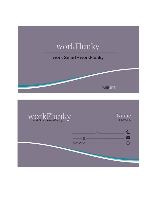 Business Card Design by Esign for workFlunky | Design #3448666