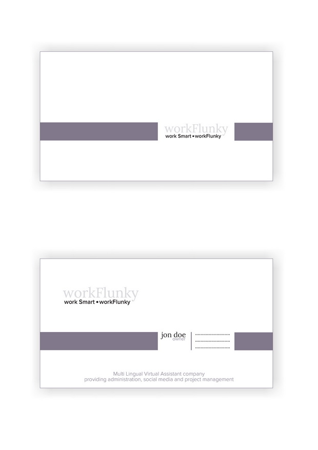 Business Card Design by Esign for workFlunky | Design #3468510
