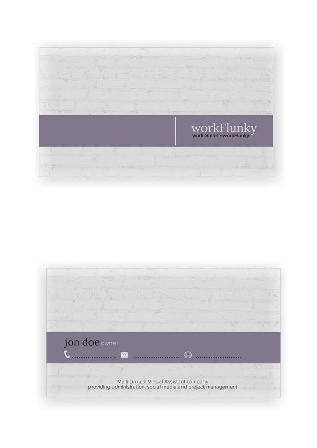 Business Card Design by Esign for workFlunky | Design #3468575