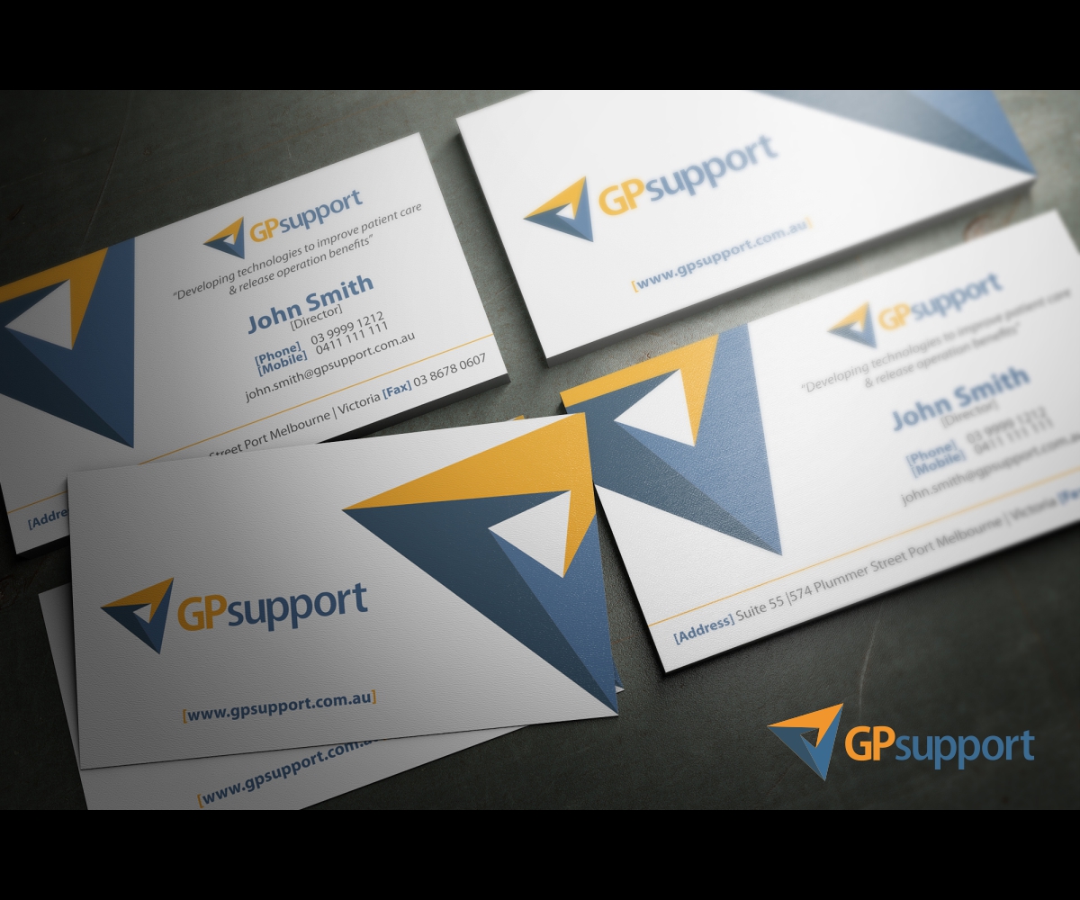 Business Card Design by quattro+C for GPsupport | Design: #3433374