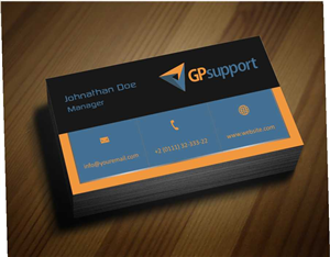 Business Card Design by AwsomeD for GPsupport | Design: #3434474