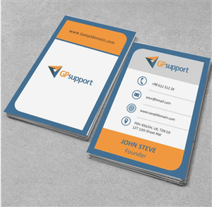 Business Card Design by AwsomeD for GPsupport | Design: #3434475