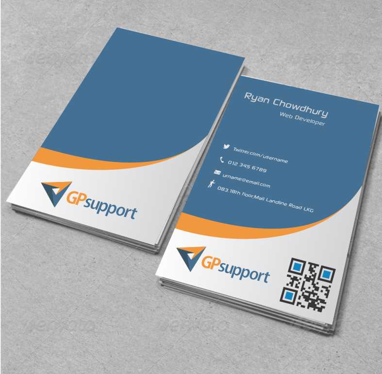 Business Card Design by AwsomeD for GPsupport | Design #3434479